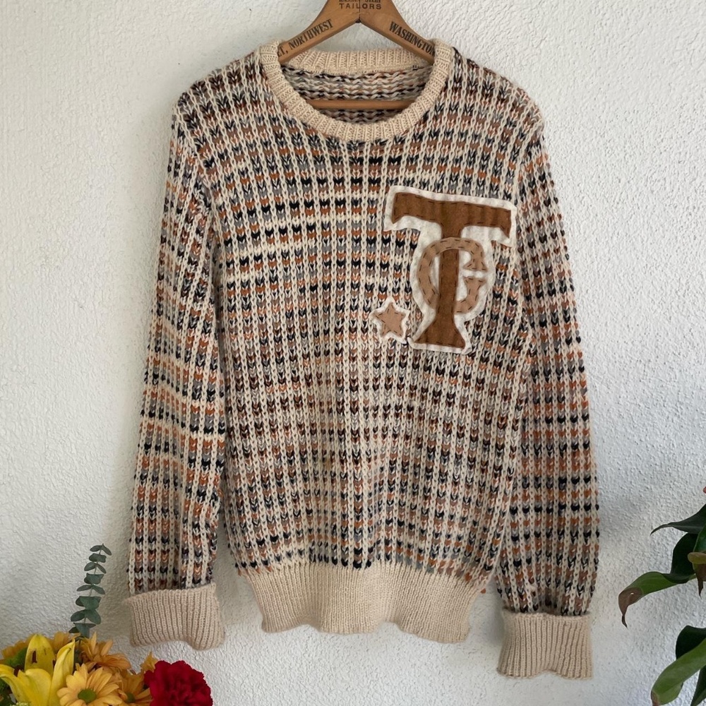 Vintage 70s handmade knit sweater